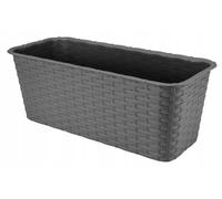 Pot De Balcon 40Cm Rotin Graphite