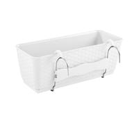 Pot de balustrade boîte de balcon pot suspendu RATOLLA DRL400PW blanc