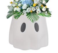 Pot de Boo hanté - Vase fantôme décoratif, accessoire de fête effrayant | Halloween Boo caractère de bonbons, mini pot de fleurs d'intérieur pour le do