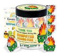 Pot de cartes d'affirmation Dumpster Fire - Cadeau de remerciement pour femme, collègue, patron - Appréciation, sortie, idées cadeaux d'adieu - Cadeaux d'anniversaire, de Noël - Soutien émotionnel