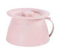 Pot De Chambre Avec Couvercle 1,5 L Bassine De Lit Portable Urinoirs Ménagers for Hommes Femmes Adultes Patients Campeurs Voyageurs Camping Hôpital Maison Voyages En Route(Cherry blossom pink)