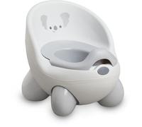 Infantino Siège de Toilette Potty Pals, Apprentissage de la Propreté pour les Tout-Petits, Cuvette Amovible, Protection Contre les Éclaboussures-Support Dorsal Confortable et Profilé, Koala Gris
