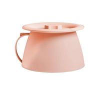 Pot de chambre - Cuvette de toilette portable, bassin de lit pour adulte, pot de nuit | Urinoir en plastique avec poignée pour le camping, les soins aux personnes âgées, l'utilisation dans la