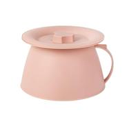 Pot de chambre - PP 22 cm | Table de chevet 1,5 l avec poignée pour l'extérieur | Seau de chambre pour hommes, jeunes, femmes, , fille, femme, garçons, amis de la , adolescents