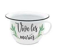 Pot de chambre - STC - Vive les Mariés - Métal - 22x13.5cm - Multicolore