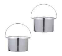 Pot de Cire Dépilatoire en Aluminium pour Chauffe-cire, Lot de 2