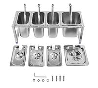 Pot de confiture télescopique en acier inoxydable, distributeur de condiments, support professionnel pour sirop, pour thé au lait, café, qualité alimentaire, antirouille, durable, (N°5 1 pièce 2,2 L