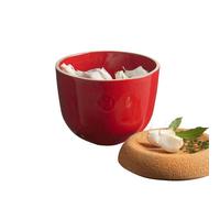 Pot de Conservation Ail Oignons en céramique et Liège Emile Henry rouge Grand cru