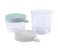 Pot De Conservation Beaba 2 Verres 150ml Airygreen+250ml Lightmist