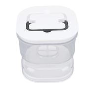Pot de Cornichon avec Ster Flip, Passoire de Passage de Fuite de Rangement de Jus de Rangement Boîte à Cornichons en Verre Séparateur Contenant Olive pour Pots et Cartouches ou Tamis Gaspilleurs