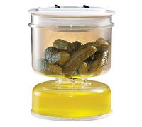 Pot de cornichons avec passoire à bascule, cornichon Marita et pot de sablier à olives, récipient de pot de cornichon avec passoire