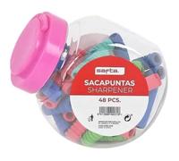 Pot De Crayon - Safta - Assortiment De 48 Pièces - 10 X 12 X 10 Cm - Couleurs Assorties - Mixte