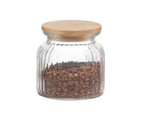 Pot De Cuisine En Verre Et Bambou 600ml Ms72136 Andrea House