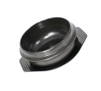 Pot de Cuisson en Céramique Noir Antiadhésif pour Bibimbap | Casserole Légère, Chauffe Uniforme, Usage Mijoté et Braisé, Finition Noire, la Cuisine Maison