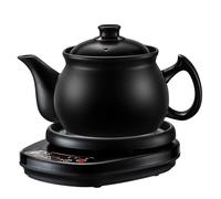 Pot de décoction automatique de médicaments en céramique, pot de santé électrique avec fonction de maintien au chaud, facile à nettoyer for les tisanes, la soupe apaisante(3L)