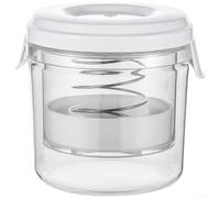 Pot de fermentation 1, pour 3 l avec pression à ressort, pot de | Mécanisme de pression à ressort, évacuation facile du liquide, pressage idéal pour kimchi, 1, pour capacité de 3 l