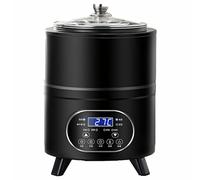 Pot de fermentation électrique 8 L/12 L avec affichage numérique et synchronisation par micro-ordinateur, puissance 400 W, revêtement en acier inoxydable pour la fabrication de yaourt/miso/natto XL