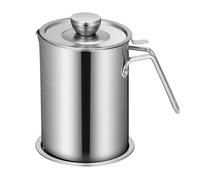 Pot de filtre à huile, bidon de graisse, conteneur de stockage d'huile en acier inoxydable de 1,8 l