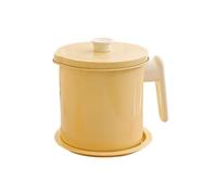 Pot de filtre à huile, séparateur de graisse de grande capacité, passoire en acier inoxydable, séparateur de graisse pour cuisine (jaune)