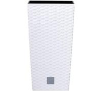 pot de fleur 17cm RATO SQUARE DRTS170-S449 blanc plastique PROSPERPLAST