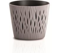 pot de fleur 18,9cm SANDY ROUND DSR190-7529U mocca plastique PROSPERPLAST