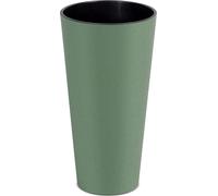 pot de fleur 30cm TUBUS SLIM ECO WOOD DTUS300W-2262W vert plastique PROSPERPLAST