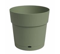 Pot de fleur avec réserve d'eau CAPRI - Plastique - Vent cendré - Rond - L39,1 x P39,1 x H37 cm - ARTEVASI