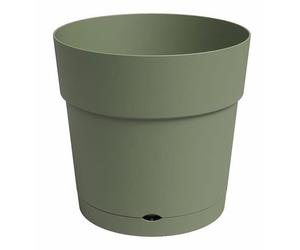 Pot de fleur avec réserve d'eau CAPRI - Plastique - Vent cendré - Rond - L49 5 x P49 5 x H47 2 cm - ARTEVASI