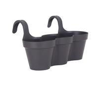 Artevasi Capri Balcony Triple Pot Anthracite 4 pièce(s)