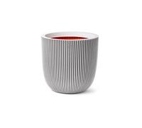 Capi Europe - Pot Boule Groove NL - 43x41 - Ivoire - Ouverture Ø35 - Pot pour Une Utilisation à l'intérieur et à l'extérieur - Incassable - 100% Recyclable - KGVI933