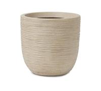 Capi Europe - Pot Boule Waste Rib NL - 35x34 - Terrazzo Beige - Ouverture Ø29 - Pot pour Une Utilisation à l'intérieur et à l'extérieur - Incassable - 100% Recyclable - KTBR932