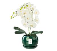 Pot de fleurs en céramique Boule à la main avec soucoupe 3 tailles 15 couleurs