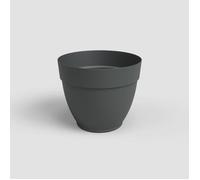 Pot de fleur CAPRI CAMPANA - Plastique - Anthracite - Rond - Résistant au gel - 30 x 30 x H 25,2 cm - ARTEVASI