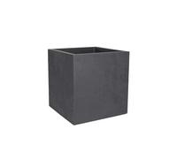 Pot de fleur carré Basalt 39,5 x H.43,5 cm - Gris anthracite -