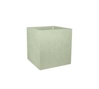 Pot de fleur carré Basalt 39,5 x H.43,5 cm - Vert amande-