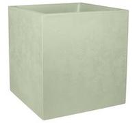 Pot de fleur carré Basalt 39,5 x H.43,5 cm - Vert amande- Eda