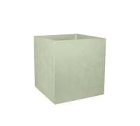 Pot De Fleur Carré Basalt 39,5 X H.43,5 Cm - Vert Amande- Eda Gris