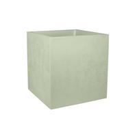 Pot De Fleur Carré Basalt 49,5 X H.49,5 Cm - Vert Amande- Eda Gris