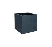 EDA Pot carré Basalt'Up 21 L – Imitation béton, zone de rétention d'eau – Gris anthracite