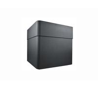 Pot De Fleur Carré Carel Gris Anthracite 39 X 39 X 39 Cm - Eda Gris