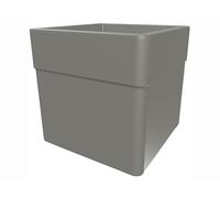 Pot De Fleur Carré Carel Taupe 39 X 39 X 39 Cm - Eda Gris