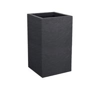 Pot de fleur Carré Haut 30 cm - - Volcania Up - 36 L - Intérieur/Extérieur - 29,5 x 29,5 x H49,5 cm - Gris Anthracite