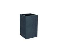 EDA - Pot Carré Haut Basalt'Up 36 L - Décor Imitation Béton - Simple Paroi - Zone de Rétention d'eau - 29,5 x 29,5 x H.49,5 cm - Gris Anthracite