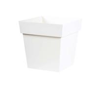 Pot de fleur carré Toscane 39 x H.39 cm - Blanc -