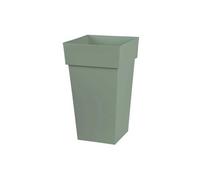 Pot de fleur carré Toscane 43 x H.80 cm - Vert laurier -