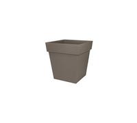 EDA Pot carré Toscane - 50 cm - 87 L - Taupe
