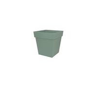 Pot de fleur carré Toscane 49,5 x H.52,5 cm - Vert laurier - Eda