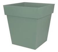 Pot de fleur carré Toscane 49,5 x H.52,5 cm - Vert laurier - Eda Vert laurier G