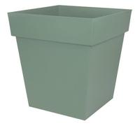 Pot de fleur carré - Toscane - EDA - 49,5 x 49,5 x H.52,5 cm - Intérieur / Extérieur - 87L - Vert Laurier