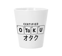 Pot de Fleur Céramique avec Trou de Drainage - Certified Otaku Japon Asie Culture Manga Anime - Petit Pot pour Cactus et Plante Grasse Hauteur 10cm Décoration Jardin Intérieur Imprimée en France